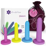 Intimate Rose Small 4-Pack Silicone Dilators for Women & Men, Sizes 1-4