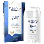 Secret Clinical Strength Anti-Perspirant Deodorant Soft Solid, Light & Fresh Scent 1.60 oz (Pack of 2)