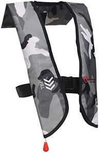 Eyson Inflatable Life Jacket Inflatable Life Vest for Adult Classic Manual (709 White Camouflage)