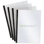 Q-Connect Black A4 5mm Slide Binder and Cover Set (Pack of 100) KF01940