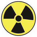 NUCLEAR RADIATION ISO Safety Label Sign Stickers (PACK OF 5 STICKERS), 4”x4”, Decals for Windows, Car, Boxes, Containers, technological Equipments, Indoor and Outdoor Use (NUCLEAR RADIATION)