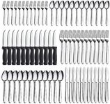 Pleafind 72-Pcs Cutlery Set for 12,