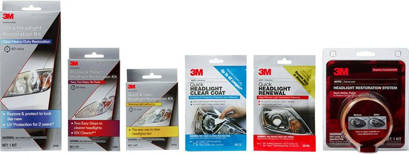 3M Headlight Restoration Kit – Lens Cleaning and Polishing System