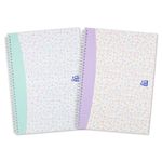 Oxford A4 Notebooks Twin Pack of Liberty, Pastel Colours, 140 Pages, Scribzee Enabled