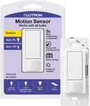 Lutron Maestro Motion Sensor Switch | No Neutral Required, 150W LED, Single Pole | MS-OPS2-WH, White (Packing may vary)