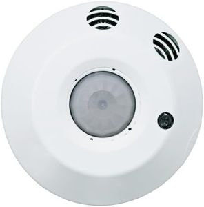 Leviton O2C05-MDW ODC Series 500 Sq. Ft. Multi-Technology Ceiling-Mount Line Voltage Dual Relay Occupancy Sensor with Intergrated Photocell