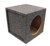 CAR AUDIO SINGLE 8 INCH SUB BOX WOOFER SUBWOOFER SEALED ENCLOSURE CARPETED