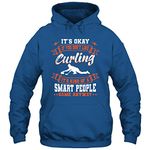 TiQi It's Okay If You Dont Like Curling Stone Ice Winter Sports Player Fans Curler Unisex Hoodie Gift Hoodie (Royal;XL)