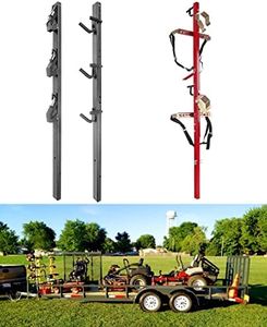 ELITEWILL 3 Place Weedeater Rack and 2 Place Backpack Blower Rack for Open Trailer