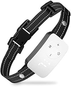 Houndware HW01 Automatic& Manual Dog Bark Collar, Anti Barking Device for Dogs with Custom, Automatic, No Shock Mode, Bark Control Dog Training for Small Medium Large Dogs