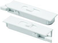 Prime-Line Products F 2749 Tilt Latch Pair, White Plastic Construction, Spring Loaded, Snap-in