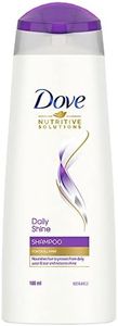 Dove Daily Shine Shampoo - For Dull And Frizzy Hair, Makes Hair Soft, Shiny And Smooth, 180 ml