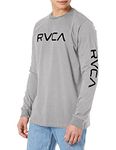 RVCA Men's T-Shirt, Big L/S/Athletic, Medium