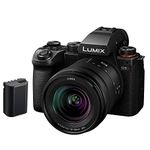 Panasonic LUMIX S5II Full Frame Mirrorless Camera Kit with New Phase Hybrid AF, Active I.S, Unlimited 4:2:2 10-bit recording, 4K 60p and 6K 30p with 20-60mm F3.5-5.6 L-Mount lens - DC-S5M2KE-BAT