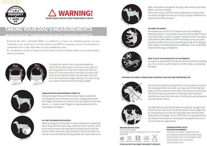 JULIUS-K9 IDC Power Dog Harness, M/0, Black