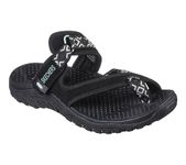 Skechers Women's REGGAE - Trailway Flip-Flop Sandals, Black, 8