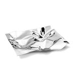 Georg Jensen Medium Tray - Mirror Polished Stainless Steel - Designed by Verner Panton - Stylish Serving Tableware - 26.9 x 32 cm