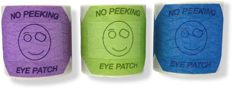 ATL Direct Variety Pack Eye Exam Cover - Disposable Eye Occluder, Eye Patch for Eye Exam, Disposable Occluder Eye Exams for Kids, 100 Eye Patches per roll, Eye Exam Occluders for Vision Screenings