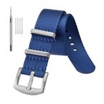 Anbeer Nylon Watch Band 18mm 20mm 22mm Military Ballistic Nylon Replacement Watch Strap with Stainless Steel Buckle for Men Women