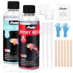 ABEIER Epoxy Resin Kit, 16oz/473ml Crystal Clear Epoxy Resin and Hardener(2 Part), Bubble Free, High Gloss, Epoxy Glue for Beginners, Casting Resin for DIY, Art Crafts, Jewelry Making