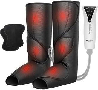 QUINEAR Leg Massager with Heat Air Compression Massage for Foot & Calf Helpful for Circulation and Pain Relief Muscles Relaxation(FSA or HSA Eligible)