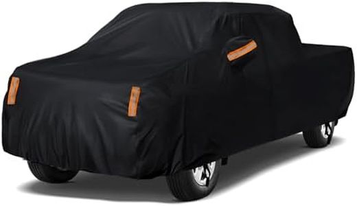 Truck Cover Waterproof All Weather - Pickup Truck Car Cover Fit for Tacoma,Ford F150,Silverado,Ram 1500,Tundra,Titan,Sierra 1500 etc (Length 210 to 230 inch)