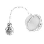 Tea Infusers Tea Ball with Zinc Alloy Ladybug Charm Supreme Housewares 18/8 Stainless Steel 2 Inch Mesh Tea Ball Infuser Tea Strainer Tea Interval Diffuser Infuser (Ladybug)