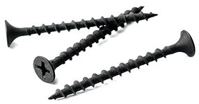 3.5mm x 35mm Black Phosphate Phillips Countersunk Drywall Screws Plasterboard Wood Screw Bugle Head (Pack of 100)