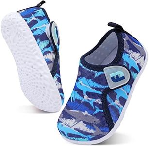 Baby Boys Girls Sports Sandals Lightweight Anti Slip Rubber Sole Beach Aqua Water Shoes Multi Shark 6-12 Months Infant