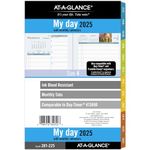 AT-A-GLANCE 2025 Planner, Daily & Monthly, 5-1/2" x 8-1/2", Desk Size, Two Page Per Day Refill, Loose-Leaf, Zenscapes (281-225-25)