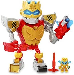 Treasure X - Mega Robot, juguete con más de 25 niveles de aventura, sonidos, música y luces, encuentra piezas para montarlo, desentierra accesorios y armas, incluye un mini robot, Famosa (TRR51000)