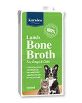 Karnlea Pets Lamb Bone Broth - 500ml | 100% Real & Natural Liquid Bone Broth for Cats & Dogs | Nutritious, High in Collagen & Protein for Healthy Joints, Gut, Digestion, Skin & Sickness Recovery