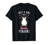 Just A Girl Who Loves Penguins Shirt Cute Nature Toddlers T-Shirt