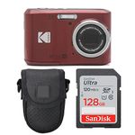 Kodak PIXPRO FZ45 Digital Camera + Point & Shoot Camera Case + Sandisk 128GB SDXC Memory Card…