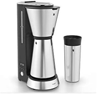 WMF Kitchenminis - Cafetera Aroma de goteo con termo, cafetera de filtro para hasta 5 tazas de café, vaso térmico 350 ml, programa antical, indicador agua, display digital, filtro extraible, 760 W