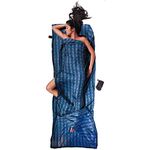 Cocoon TravelSheet-Coupler Sleeping Bag Silk green/blue 2018 mummy sleeping bag