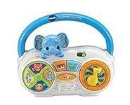 VTech Take Along Tunes Radio, Portable Musical Toy for Baby Girls & Boys, Interactive Toy with Lights and Sounds, Retro Toy with Animals and Numbers, Ages 6 Months +, English Version