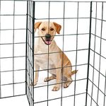 Dog Fence - Dog Barrier for Home & Outdoors - Dog Fence Outdoor, Dog Fence Indoor, Outdoor Dog Gate, Temporary Fencing for Dogs, Pet Fence, Dog Guards for Home & Dog Barrier 15ft (4.6m)