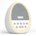 Dreamegg White Noise Machine, Portable White Noise Machine for Baby Kids Adults, 14 Sounds, Features Baby Shushing Lullaby Fetal Tone, Sleep Soother, Rechargeable Sound Machine for Nursery Travel Gift