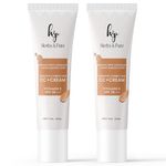 Herbs and Pure CC+ Cream SPF30PA+++ with Vitamin E|Instant Spot Coverage, Light Makeup Glow|Tinted moisturizer|Lightweight|Natural Coverage|long lasting|Evens Skin Tone, 50ml, Pack of 2