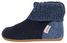 Giesswein Wildpoldsried, Unisex Kids’ Hi-Top Slippers, Blue (Ocean), 33 EU