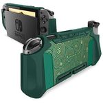 mumba Dockable Case for Nintendo Switch, [Blade Series] TPU Grip Protective Cover Case Compatible with Nintendo Switch Console and Joy-Con Controller (Viridian)