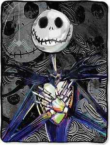 Disney's The Nightmare Before Christmas, Dark Creep Micro Raschel Throw Blanket, 46" x 60", Multi Color