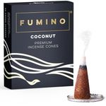 Fumino® Coconut Fresh Incense Cones 20 per Box Masala Agarbatti Joss Scent Fragrance for Relaxation and Meditation, Home and House Décor