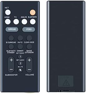 Replacement Remote Control for Yamaha Soundbar ATS-1070 ATS-1080 ATS-1060 ATS-2090 YAS-106 YAS-207 YAS-107 YAS-108 Sound Bar System