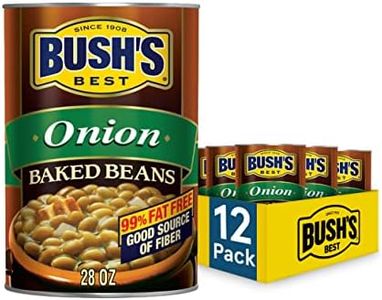 BUSH'S BEST Onion Baked Beans, 28 Ounce Can (Pack of 12)