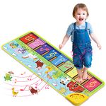 Joyjoz Kids Piano Mat with 25 Sounds, Music Mat for Toddlers, Dance Mat for Children Animal Musical Playmat for Baby Toddlers Boys Girls (100*36cm), 100x36cm, YQ2932