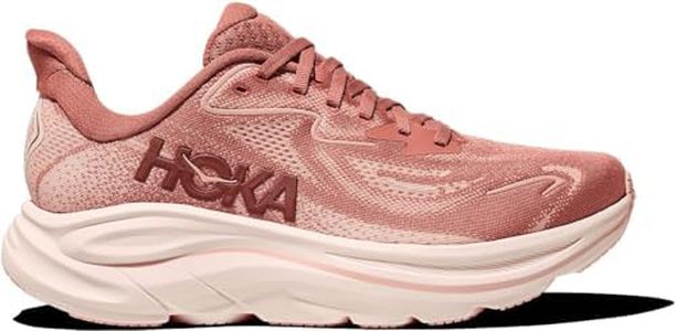 HOKA Womens Clifton 10 Blush Rose Athletic Running Shoes 8.5 Standard Sneaker