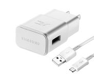 Adaptive Fast Wall Adapter Micro USB Charger for Samsung Galaxy S7 S7 Edge S6 S6 Edge Note 5 Note 4 J2 Prime J7 Prime A5 Bundled with UrbanX Micro USB Cable Cord - 6ft Super Fast Charging Kit - White