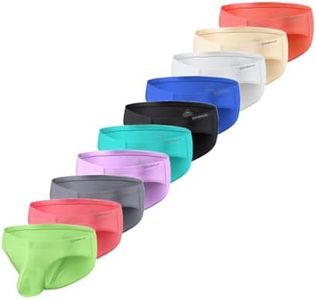 ZAIGGUT Mens Bikini Underwear Ball Pouch Birefs 10 Pack XL